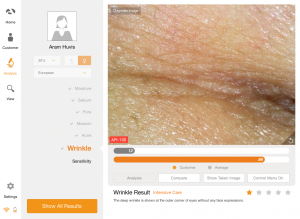skin analyzer device